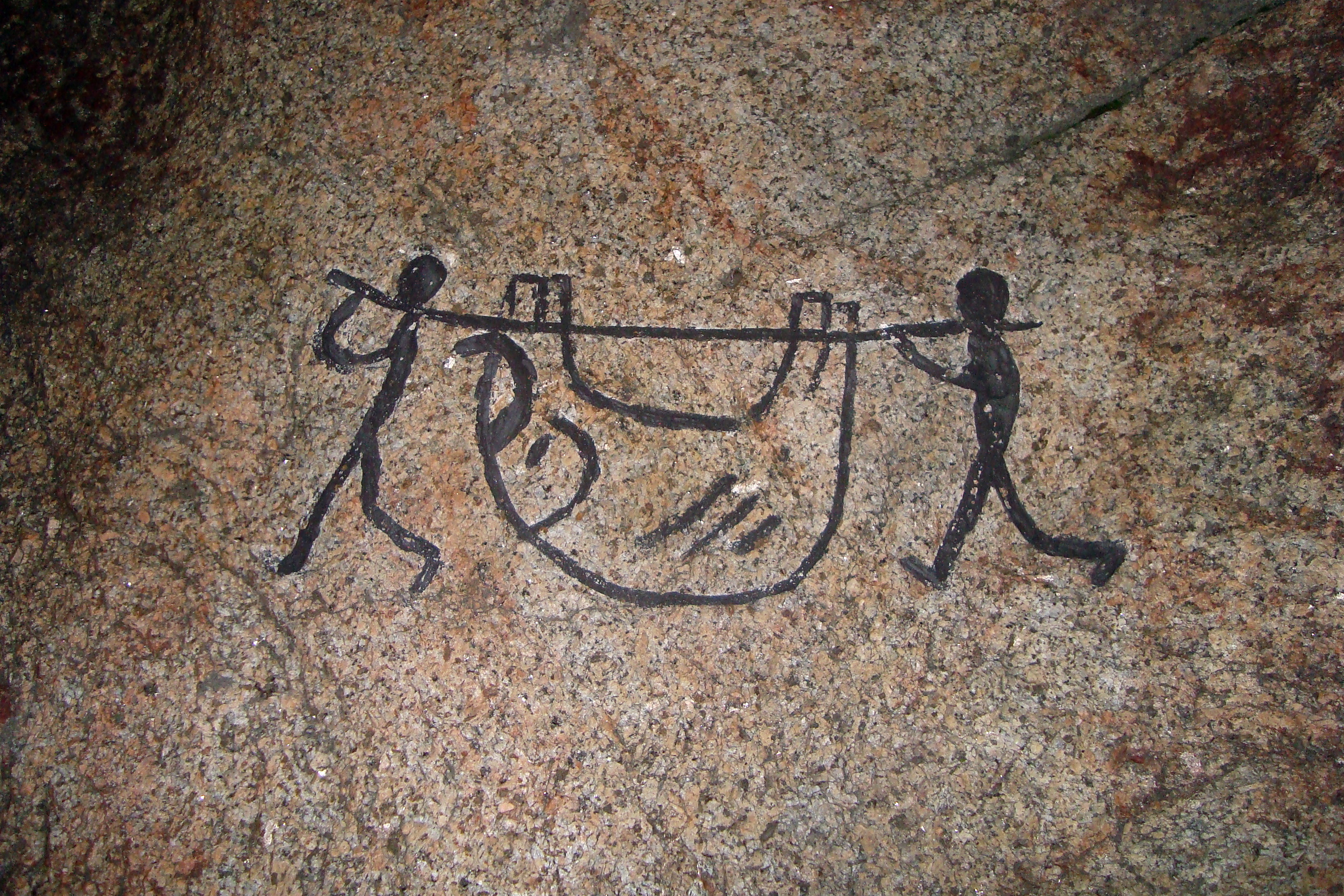 Рисуем людей на камнях